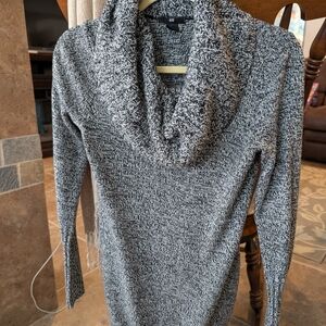 H&M Women's Grey Marled Cowl Neck Sweater
